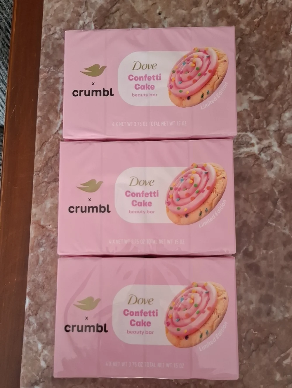 Dove Confetti Cake Beauty Bar - Pink (Crumb1 Collaboration)